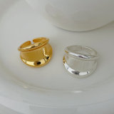 Metal 18k gold plated ring