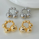 Metal ball earrings
