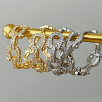 Pave small chain hoop