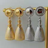 Metal chunky earrings