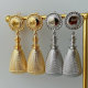 Metal chunky earrings