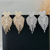 Pave zircon party earrings