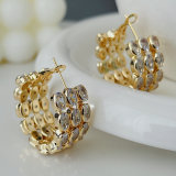 Pave zircon chunky hoop