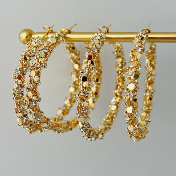 Bling chunky hoop