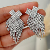 Pave zircon party earrings