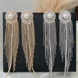 Chain tassel party earrings