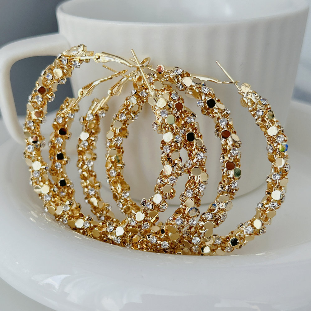 Bling chunky hoop