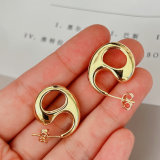 Coffe nose metal earrings