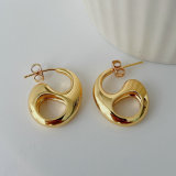 Coffe nose metal earrings