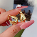 Small metal moon hoop