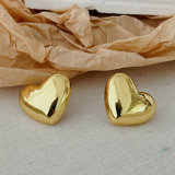 Metal heart earrings