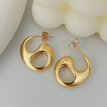 Coffe nose metal earrings