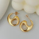 Coffe nose metal earrings