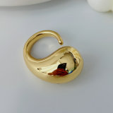 Chunky drop metal ring