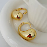 Chunky drop metal ring