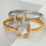 Pave shell bangle