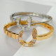 Pave shell bangle