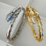 Pave snake bangle