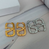 Fendi metal earrings