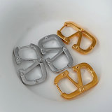 Fendi metal earrings