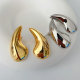 S shape metal earrings