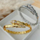 Pave snake bangle