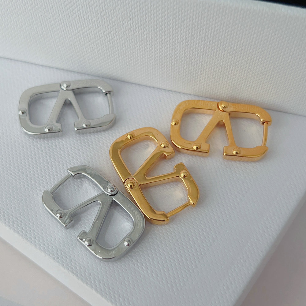 Fendi metal earrings