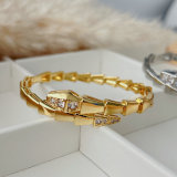Pave snake bangle
