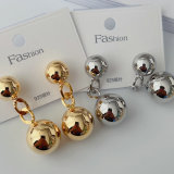 Metal ball earrings