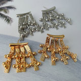 Metal fashion tassel earrings