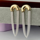 Chain tassel earrings