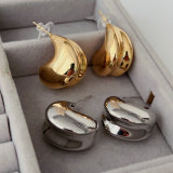 Metal chunky earrings
