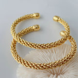 Metal twist bangle