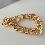 Gold18k plated chunky chain bracelet