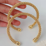 Metal twist bangle