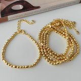 Gold beaded bracelet