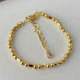 Gold beaded bracelet