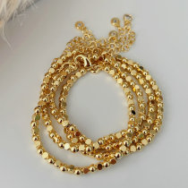Gold beaded bracelet