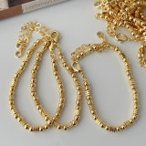 Gold beaded bracelet