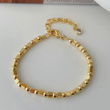 Gold beaded bracelet