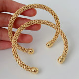 Metal twist bangle
