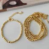Gold beaded bracelet