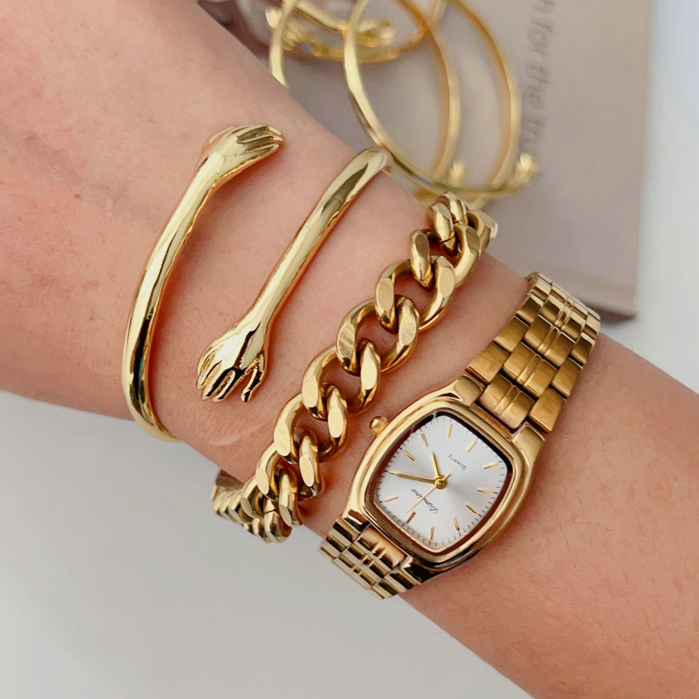 Metal hand to hand bangle