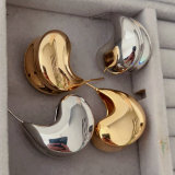 Metal chunky earrings