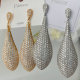 Pave zircon drop earrings