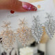 Pave leaf earrings