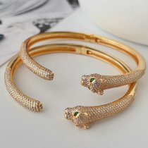 Pave tiger bangle