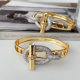 Pave siver circle bangle