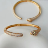 Pave tiger bangle