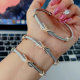 Pave cross bangle